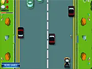 Screenshot of Sport Car Race game showing a red sports car speeding on a track surrounded by other vehicles