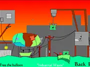 Play Free the Balloon online free, physics puzzle game, save the stick man's balloon, sequential logic game