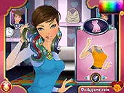Screenshot of Romantic Date Dress Up showing a girl model styled with elegant clothing and accessories, ready for her evening date.