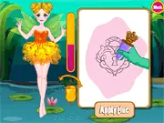 Fairy Tattoo Artist online free game, draw and color tattoos, dress up cool fairy on PlayArcadeHub