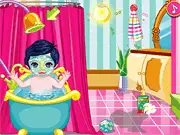 Play Baby Party Prep Online free caring and dress up game bathing and styling baby for a party