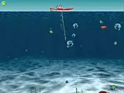 Fisherman Fun free online harpoon fishing game with 10 levels on PlayArcadeHub