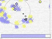 Pastel Shooter game screenshot with vibrant enemies and weapon effects