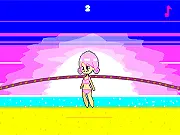 Play Skip 'n Bounce free online, arcade style skipping game, parrying incoming objects, high score challenge on PlayArcadeHub.