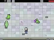 Evolving Threat online game screenshot of a future soldier fighting evolving aliens with a plasma shot