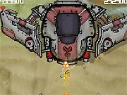 Play Super Xtreme 5 Minute Shoot Em Up free online game, showing a futuristic spaceship dodging enemy bullets.