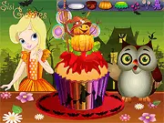 Halloween Cupcake Chef free online decorating game with spooky cupcakes and table decorations