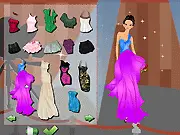 On the Limelight Dressup online game screenshot of a model posing in a beautiful custom outfit