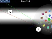 10-Count Recount online game screen showing scattered numbers that need to be clicked consecutively within a time limit, concentration game
