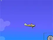 Kamikaze Fighter free online game screenshot, classic arcade plane flying, pilot reaching enemy boss, action flying game PlayArcadeHub