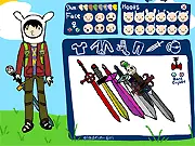 Adventure Time Character Creator free online game, design a male character from Adventure Time, Finn and Jake