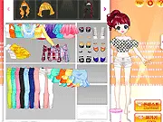 Ruffled Edge free online dress up game featuring a character wearing a cute flounced and frilly costume