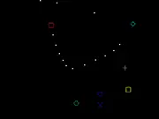 Play Square Shooter free online, fast-paced arcade shooter game, defending against geometric shapes, PlayArcadeHub