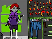 A custom-designed Homestuck character sprite wearing a God Tier outfit in a character creator game