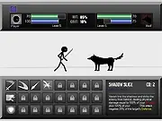 Play Turn-Based Stick RPG Demo free online, strategic stick figure battles and character leveling