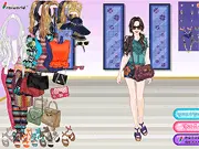 Play All-over Artsy Print free online game; Fashion dress up game with abstract patterned clothes; Styling an outfit with unique prints