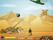 Desert Survivor online game action screenshot showing lone player fighting enemies