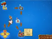 The Viking's Revenge Levelpack free online physics puzzle game, challenging players to sink enemy ships