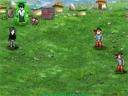 Gunrox World Revolution free online game screen showing a tactical squad of soldiers engaged in combat against alien enemies