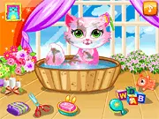 Play Sweet Cats Care free online game, virtual pet simulator, feed and groom cute cats