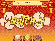ShiFuMi game screenshot, an animated hand making a 'rock' gesture against a computer opponent