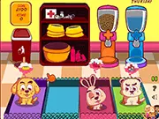 Pet Care Rush free online game featuring cute animals and pet caring simulation