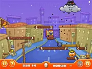 Cover Orange Journey Gangsters free online game physics puzzle acid rain protection