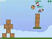 Hamster Shot free online game slingshot physics puzzle destruction Bolins