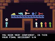 Beneath free online game platformer procedural generation mystery co-workers