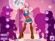 Disco Party Dressup game screenshot, free online fashion game, dress up disco style