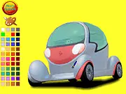 Crooked Car Coloring free online game for kids on PlayArcadeHub