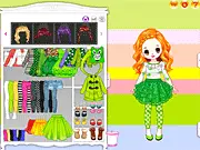 Spring Love Dress Up free online game, beautiful season fashion, lovely green dress, springtime outfits