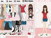 Play Teen Fashion Dressup free online game with modern clothes and accessories