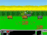 Bovine Flatulent Defense free online game, strategic defense with cows farting on aliens, manage grass eating and pooping
