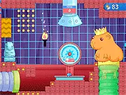 Achievement Unlocked 3 Online Game Screenshot - Free Hamster Pellet Platformer