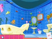 Ultimate Babysitter free online simulation game screenshot, featuring a caregiver rushing to attend to a crying baby in a house.