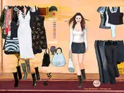 Amanda Bynes Dress Up Game screenshot, celebrity styling with clothes and accessories online