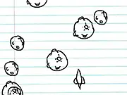 Play Paper Asteroids free online - Retro arcade space shooter game with no rotation on PlayArcadeHub