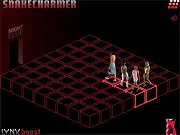 SnakeCharmer game, classic Snake game with a funny twist, guy in a towel collecting women, play free online arcade skill game