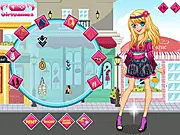 Screenshot of My Aztec Style Dress Up game showing a girl dressed in a beautiful Aztec-inspired outfit with patterned clothes and feathered accessories.