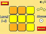 A screenshot of the Light It Up puzzle game showing a geometric shape partially illuminated, requiring players to use logic to light up the rest of the figure.