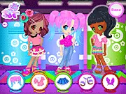 Gamellina & Friends Fashion Contest dress up game, free online school style competition on PlayArcadeHub