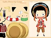 Luffy Dress Up game image, play free One Piece anime fashion game online on PlayArcadeHub
