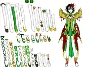 Seth Warrior Dress Up game image, female warrior character in fantasy armor outfit