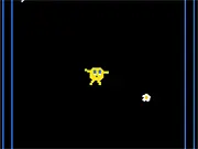 Feed The Dude arcade game screenshot, small mouth figure trying to catch quickly disappearing food, play free mouse-skill game online