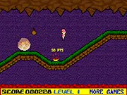Don't Look Behind You free online game, challenging platformer survival game, run from a rolling ball across 6 levels