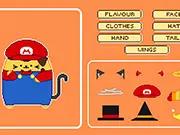 King Pudding Dress Up game screenshot, customizing an adorable pudding character, free online dress-up game