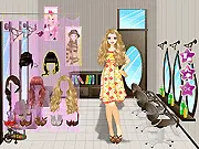 Salon Stylist Dressup free game online, styling a beautiful salon worker, choosing professional fashion attire