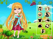 Fruit Fashion Dressup game online, free dress up game, farm girl in fruit-themed outfits and dresses, strawberry fashion