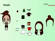 Kanocha Dress Up free online game, cute anime character fashion, play now on PlayArcadeHub
